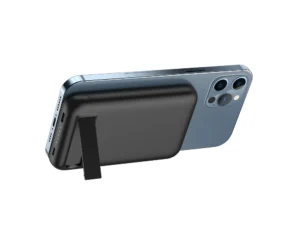 VEGER 5 000 mAh-s powerbank vezeték nélküli töltéssel, MagSafe, PD, QC3.0, 2A, 20W kompatibilis, MagOn Kick (V0553P / W0553P) fekete