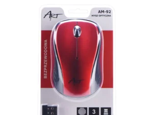 ART wireless computer mouse 2400 dpi AM-92 red
