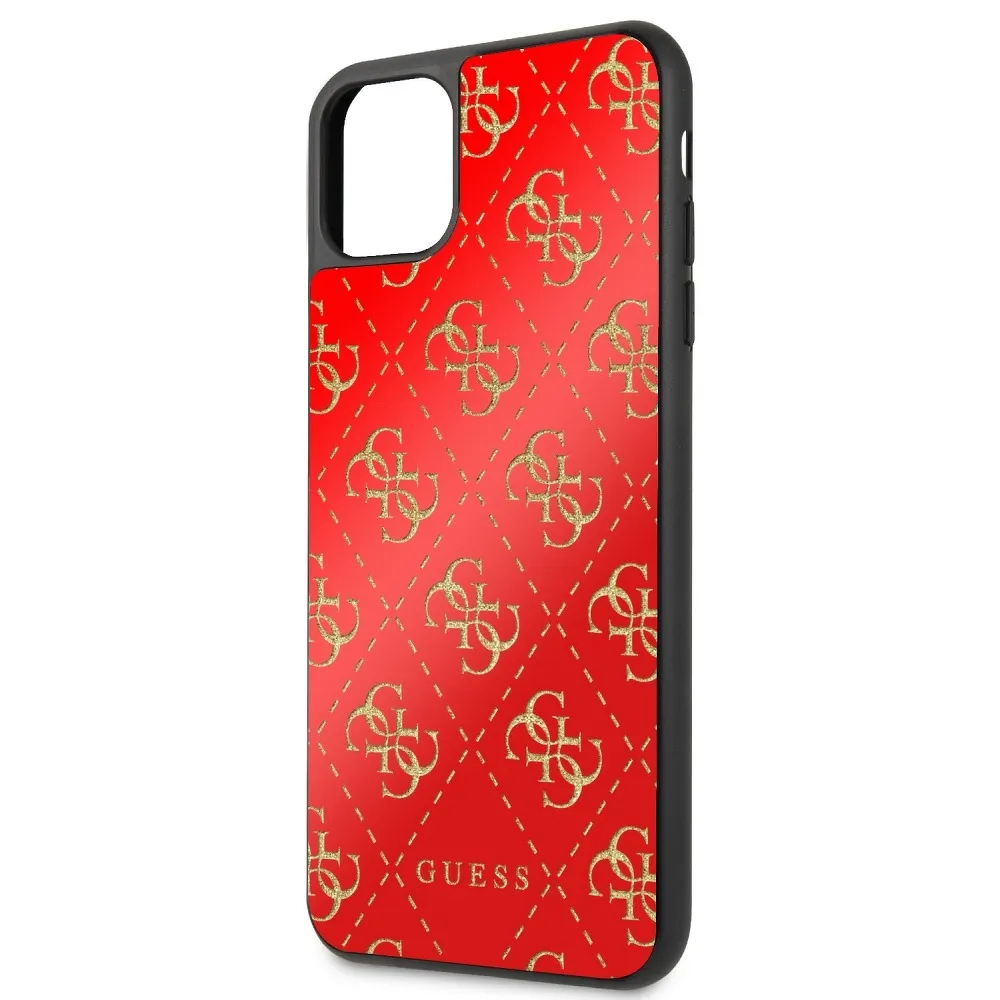 GUESS case for IPHONE 11 Pro Max GUHCN654GGPRE (4G Double Layer Glitter) red - Image 3