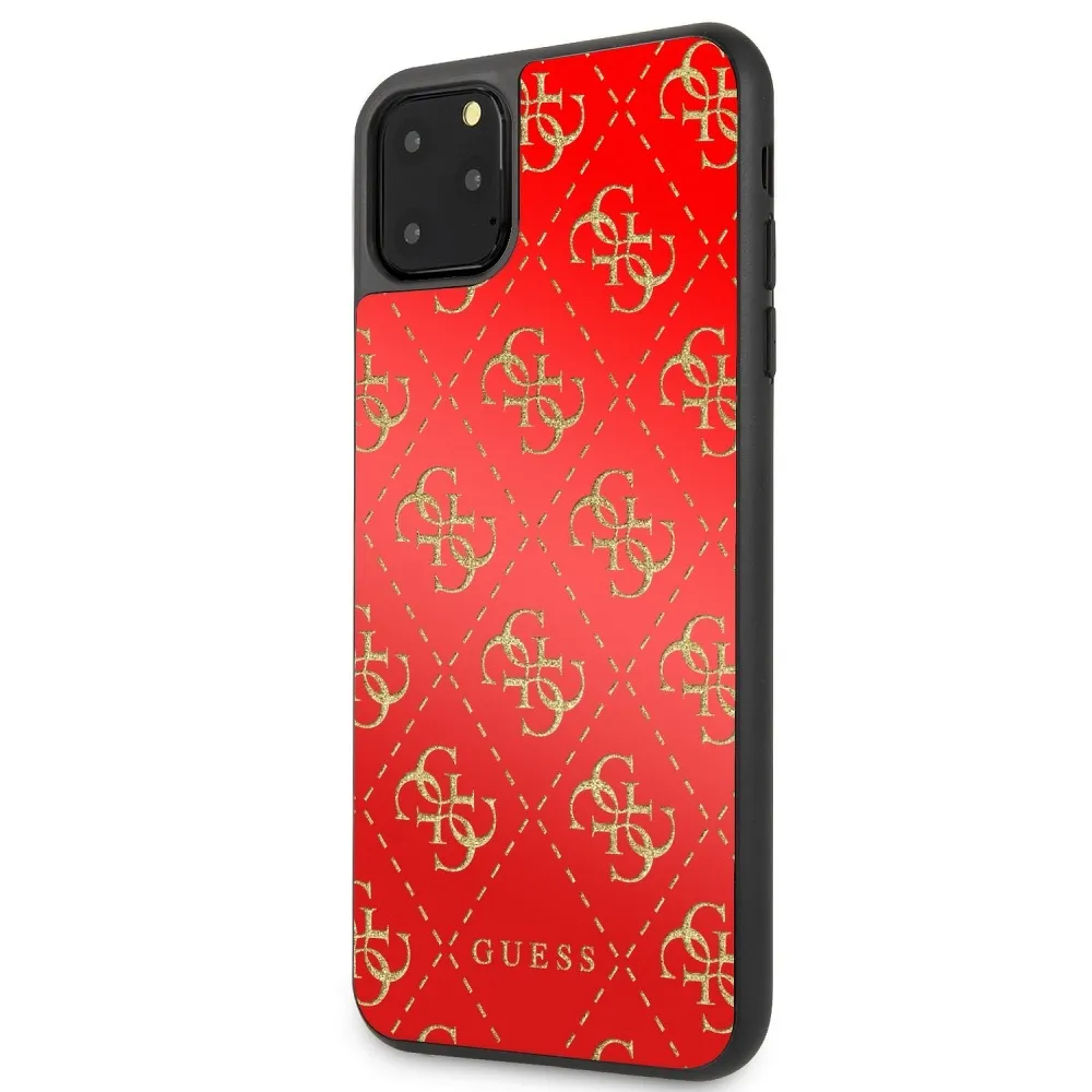 GUESS case for IPHONE 11 Pro Max GUHCN654GGPRE (4G Double Layer Glitter) red - Image 2