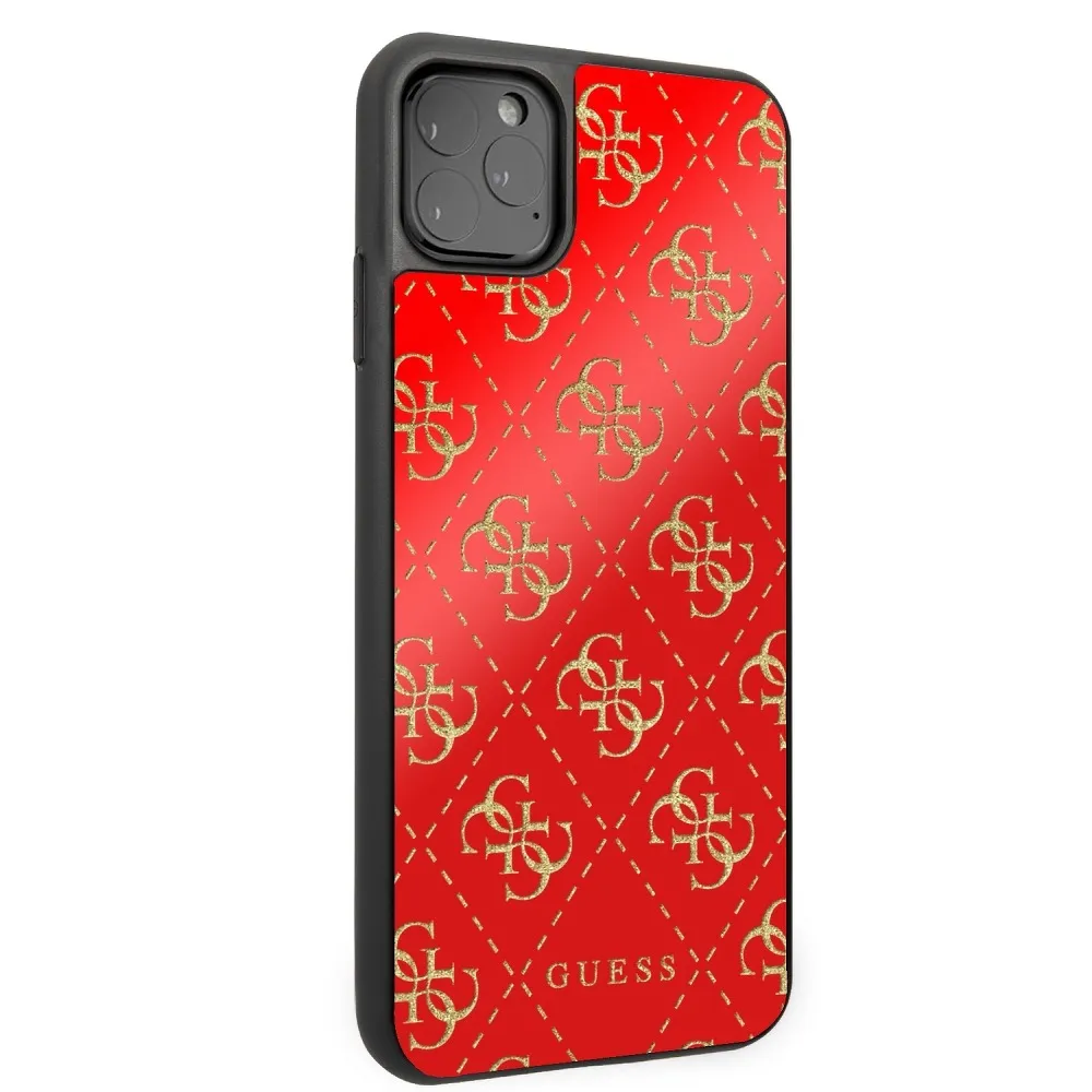 GUESS case for IPHONE 11 Pro Max GUHCN654GGPRE (4G Double Layer Glitter) red - Image 6