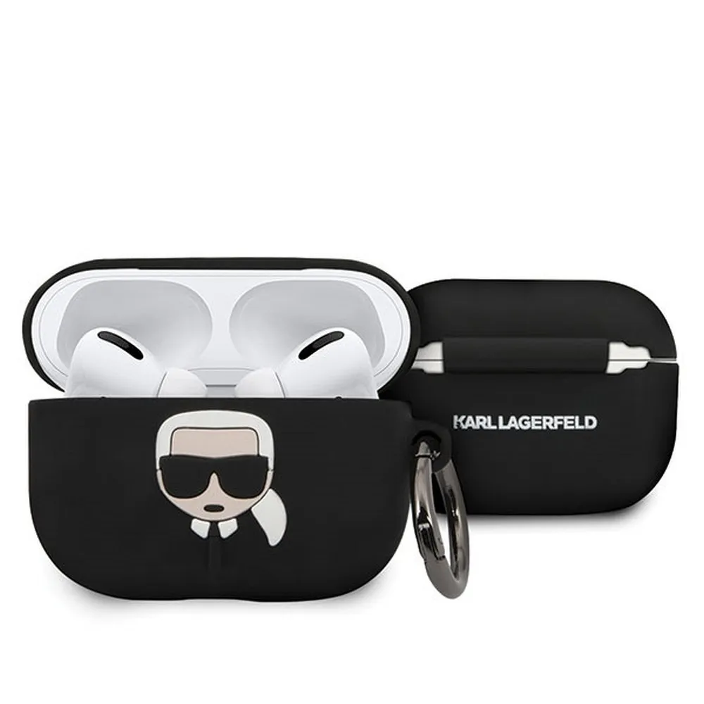 KARL LAGERFELD case for APPLE Airpods Pro KLACAPSILGLBK black