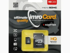 IMRO memory card microSD 16GB with adapter SD
