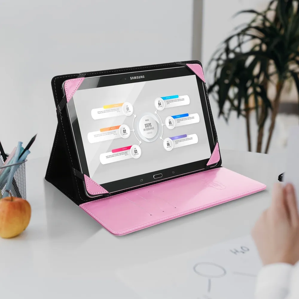 Blun universal case for tablets 7" pink (UNT) - 2. kép