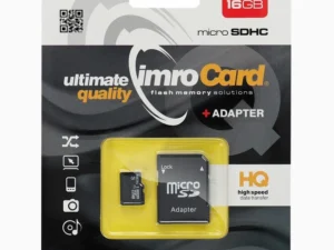 IMRO memory card microSD 16GB 100MB/s class 10 UHS I with adapter SD
