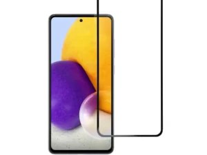 Tempered Glass Blue Star  - SAMSUNG A72 5G/LTE Full Face (full glue with frame/small size) - black Tempered Glass Blue Star