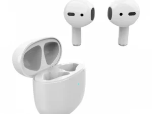 Bluetooth earphones TWS ART AP-TW-B1 with microphone for Lightning 8-pin białe