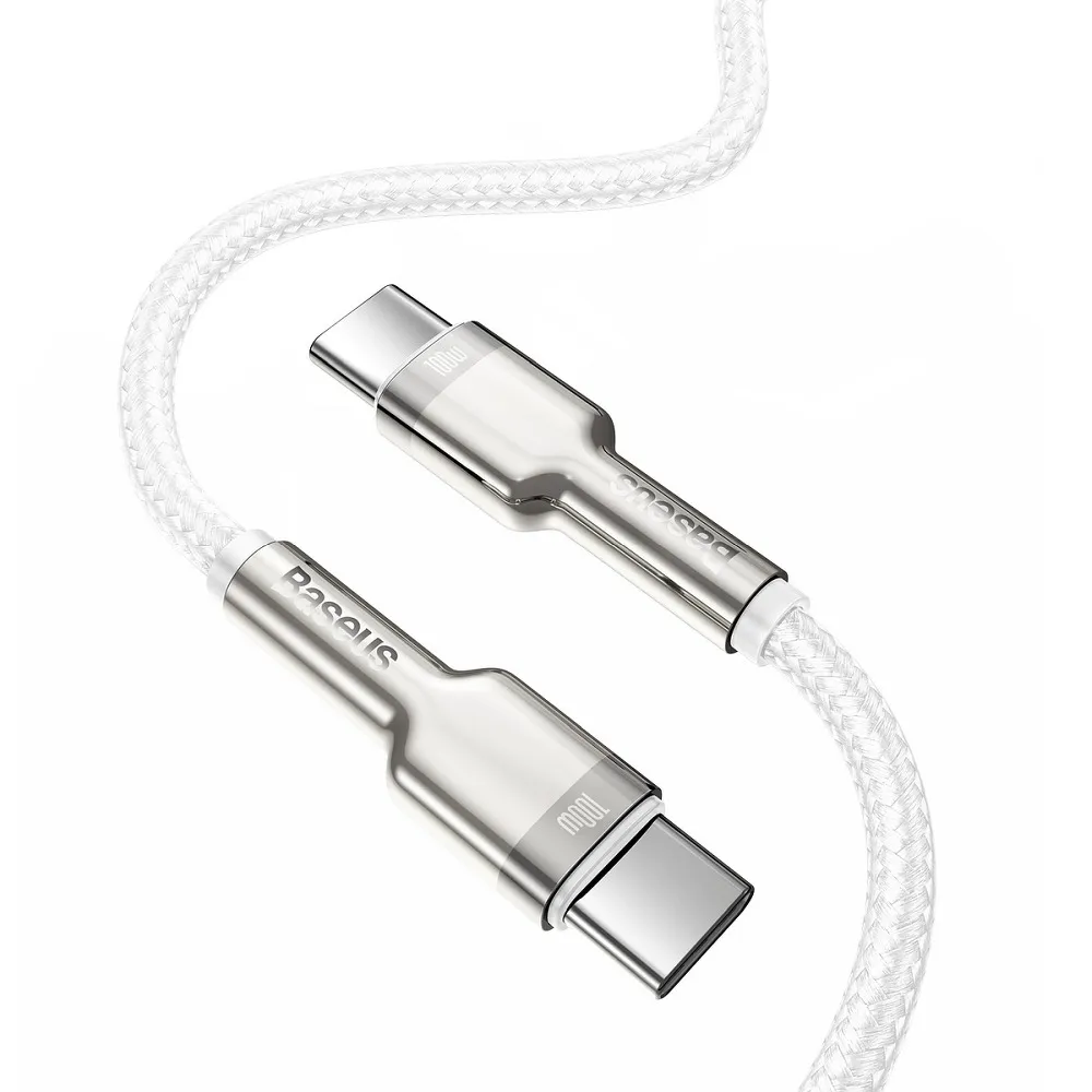 BASEUS cable Type C to Type C PD 5A 100W Cafule CATJK-D02 2 m white - Image 2