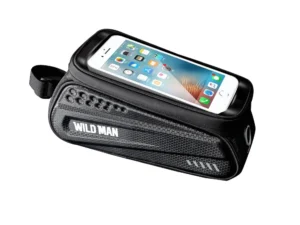 WILDMAN traveling bag for bicycle frame with zipper ES3 1L ( 4"- 7" ) black