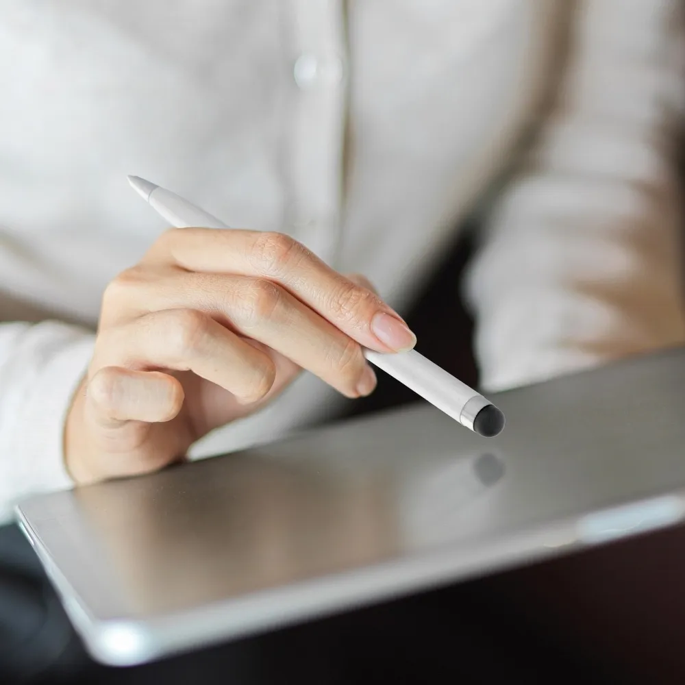 Stylus for Touch Screens Capacitive with PEN silver - Image 2