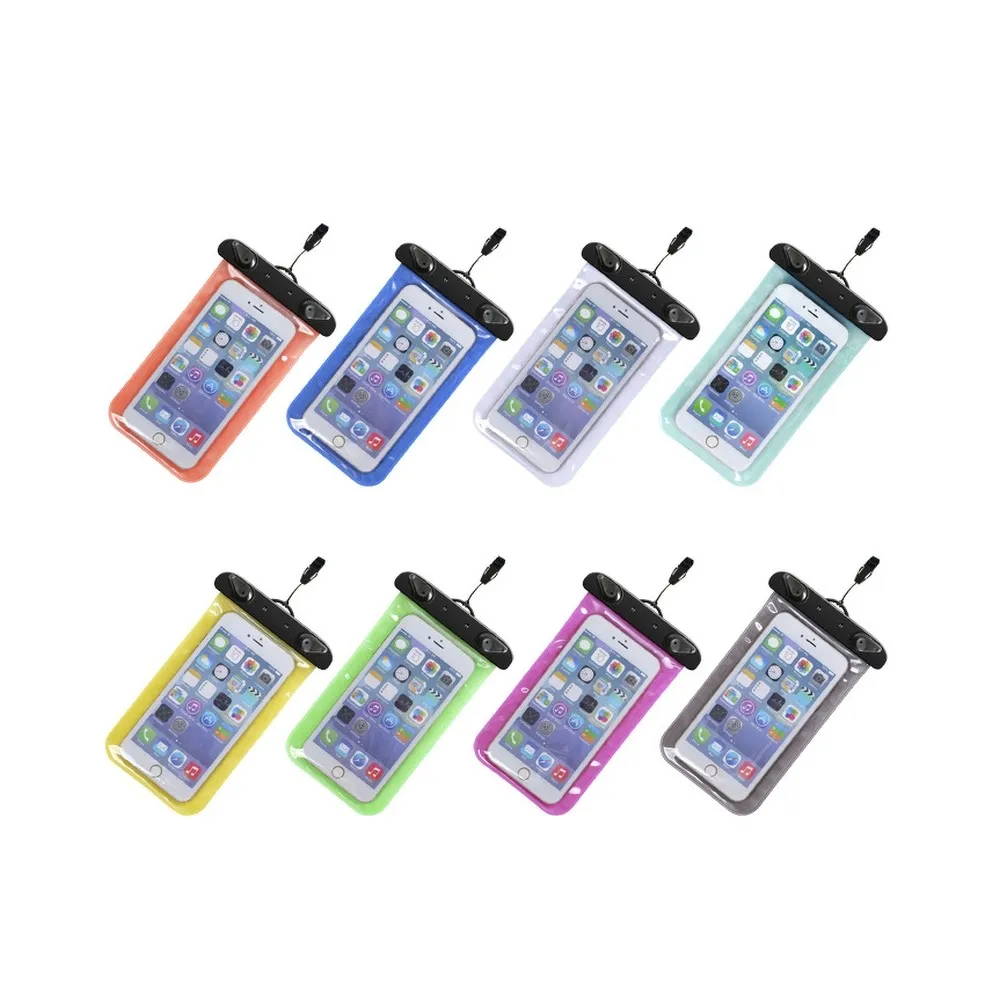 Waterproof bag for mobile phone with plastic closing blue - Image 2
