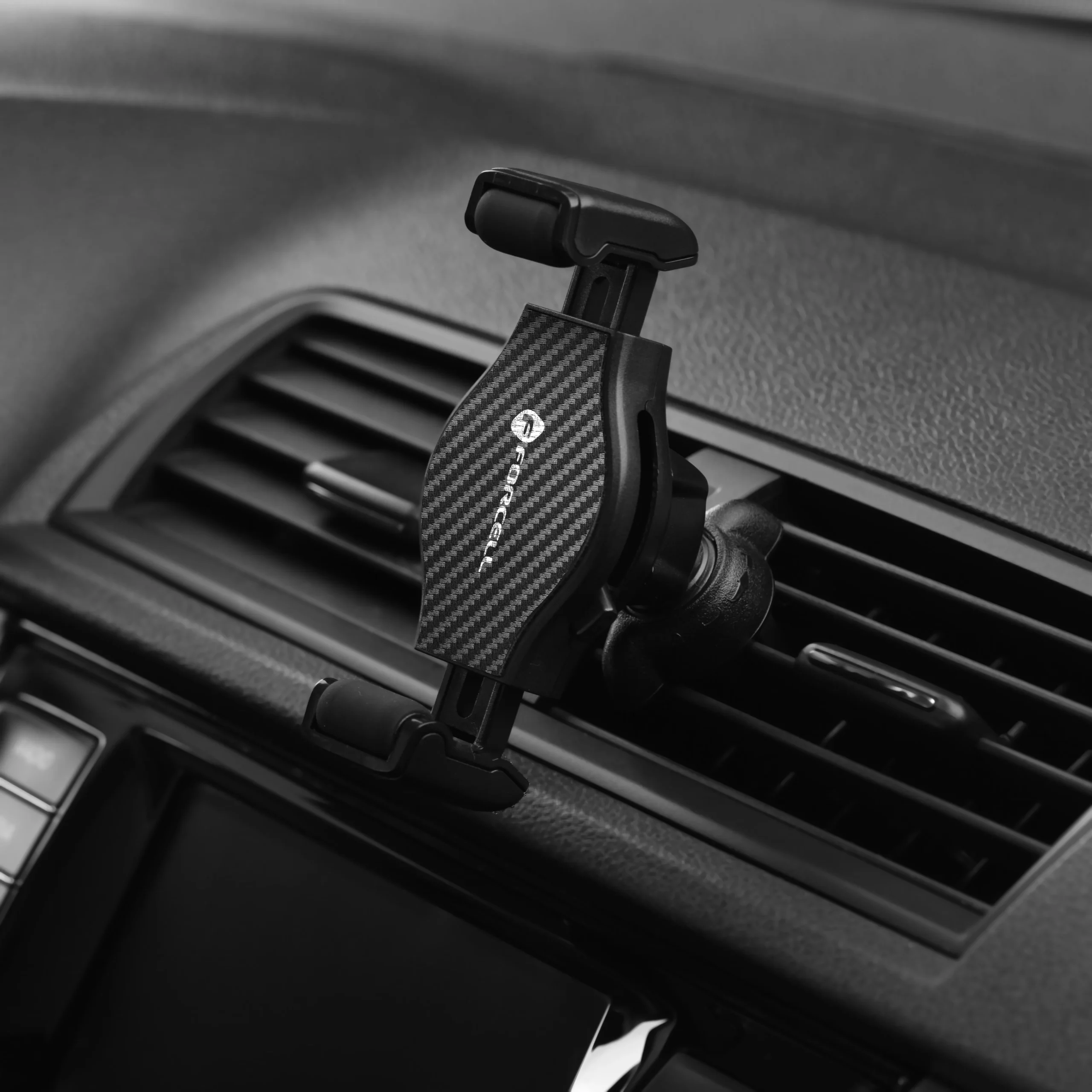 Forcell F-Grip Carbon H-CF509 autós telefontartó szellőzőnyílással, fekete - Image 22