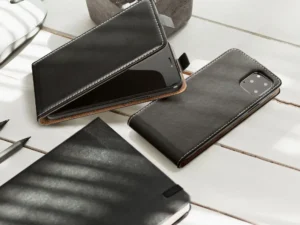 Függőleges flip tok Nokia 230 Slim Flexi Fresh készülékhez, fekete