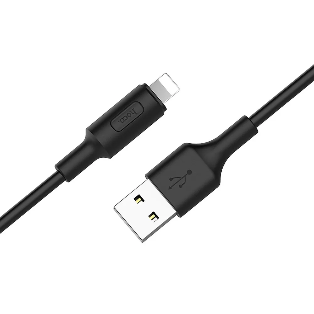 HOCO cable USB A to Lightning 2A X25 1 m black - Image 2