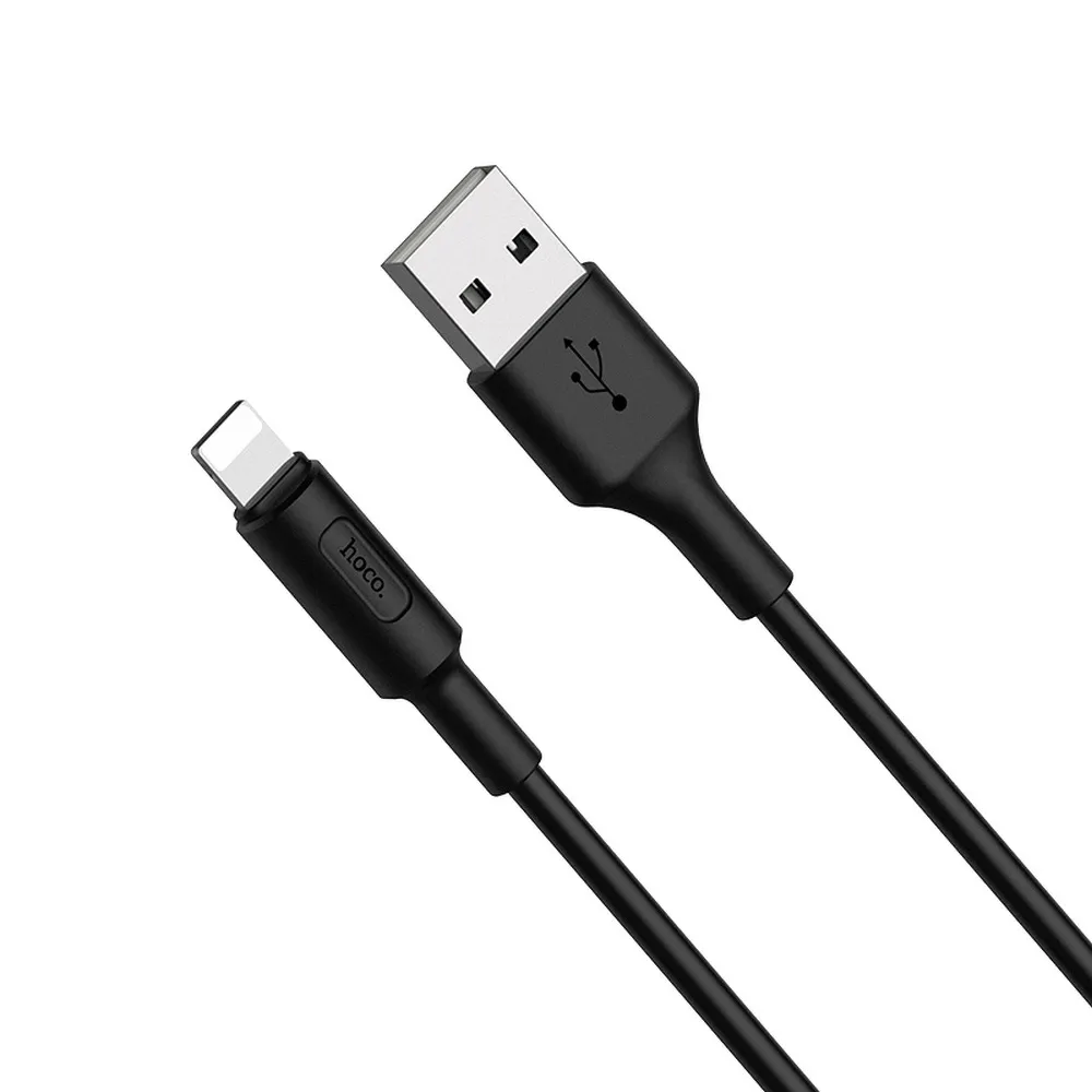 HOCO cable USB A to Lightning 2A X25 1 m black - Image 3