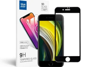 Tempered Glass Blue Star - APP IPHONE 7/8/SE 2020 5D Full Cover black