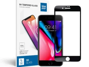 Tempered Glass Blue Star - APP IPHONE 7/8 Plus 5D Full Cover black