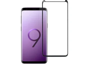 Tempered Glass Blue Star  - SAMSUNG Galaxy S9 Full Face (full glue/small size) - black Tempered Glass Blue Star