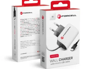 FORCELL F-ENERGY U19 travel charger with cable Micro USB 1A 5W white black