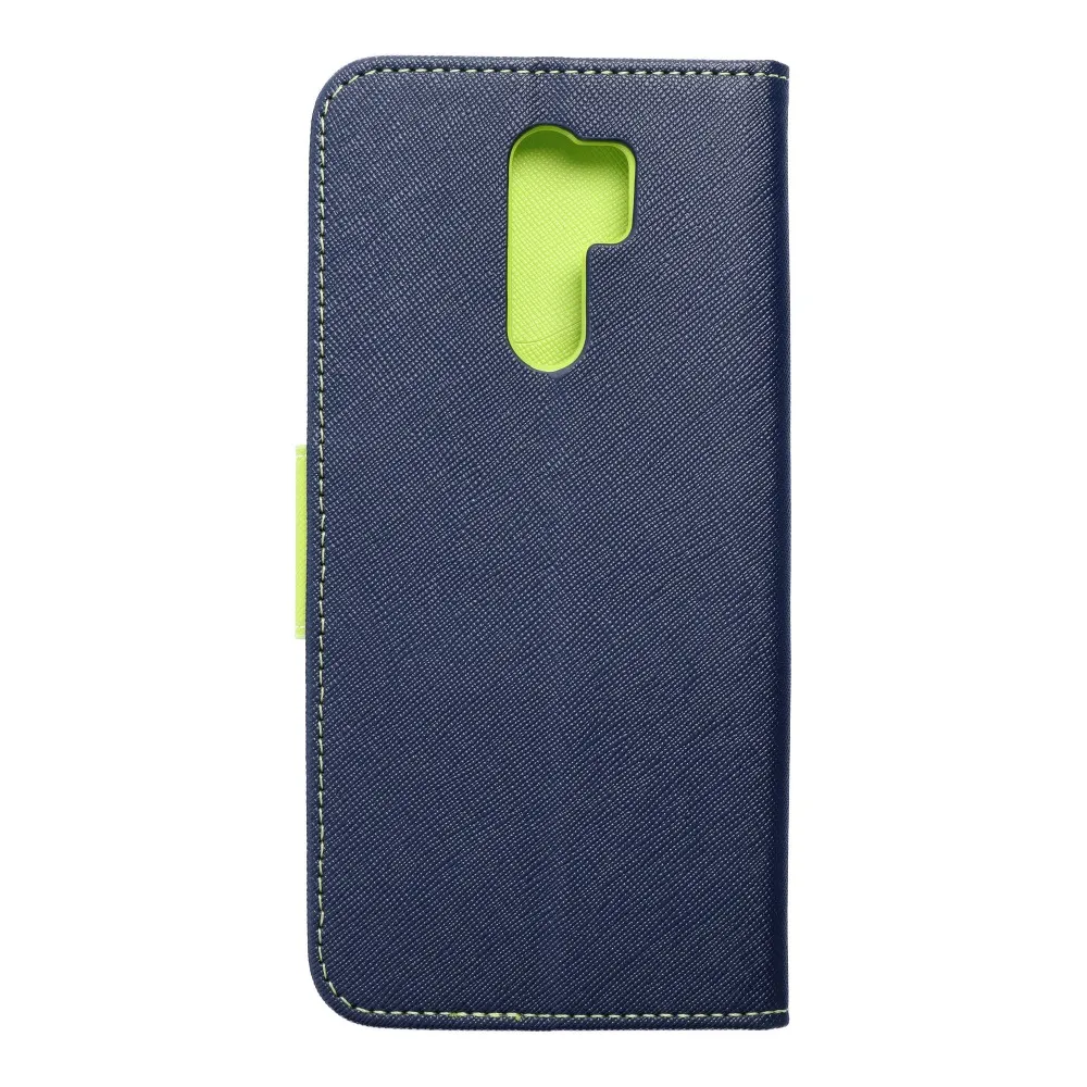 FANCY Book case for XIAOMI Redmi 9 navy/lime - Image 2