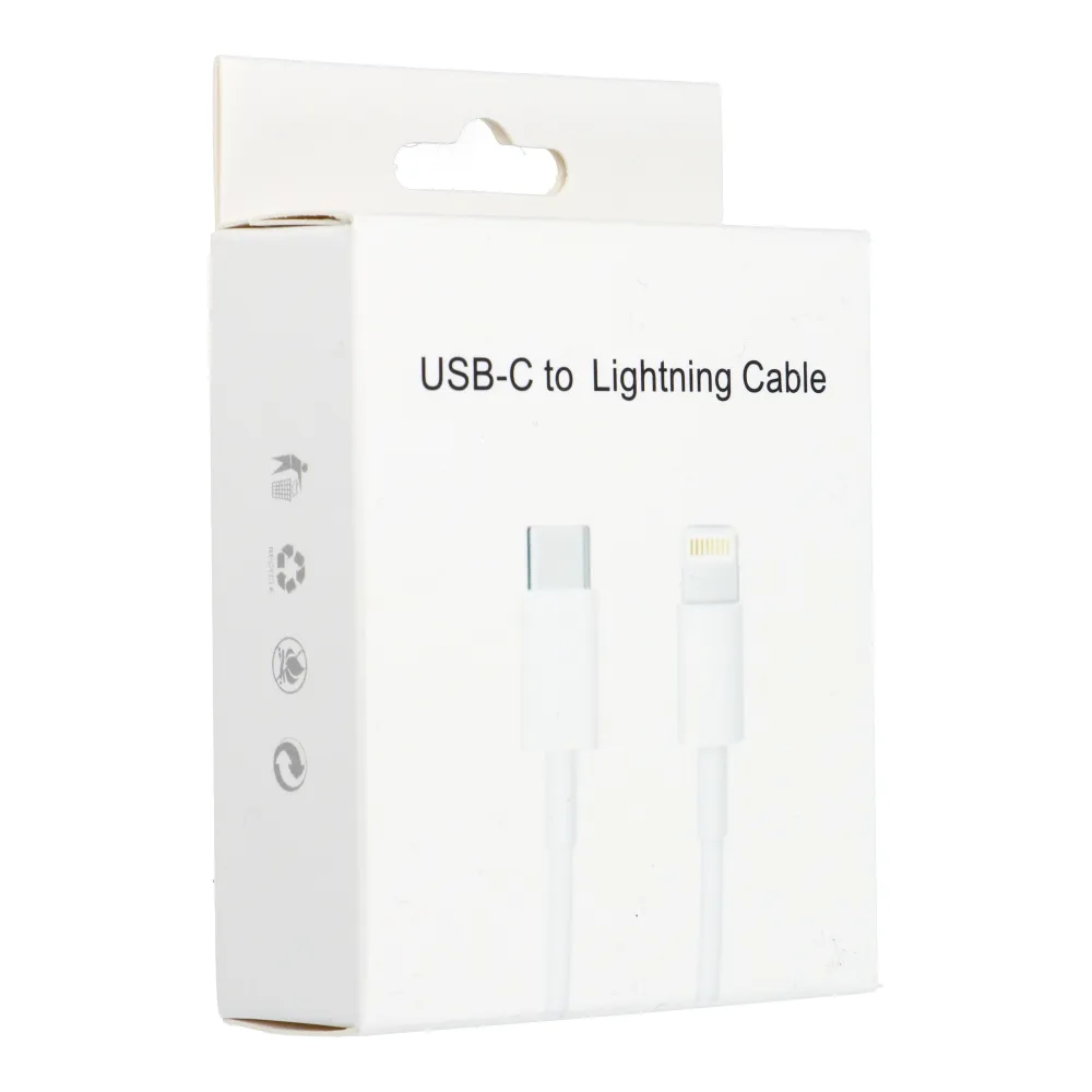 Cable Type C to Lightning PD 2,4A 18W 1 m white - Image 4