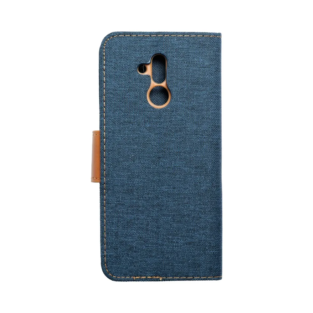 CANVAS Book case for HUAWEI Mate 20 Lite navy blue - Image 2