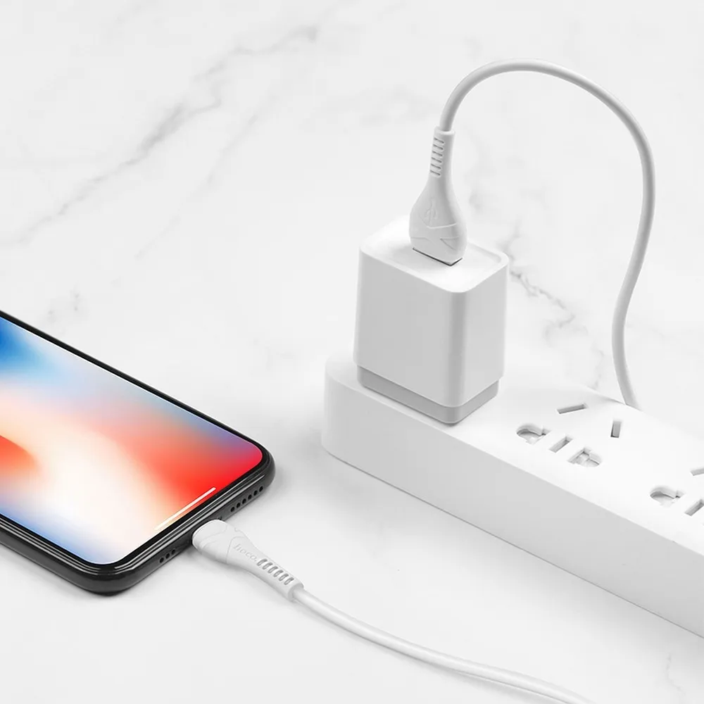 HOCO cable USB A to Lightning X37 1 m white - Image 4