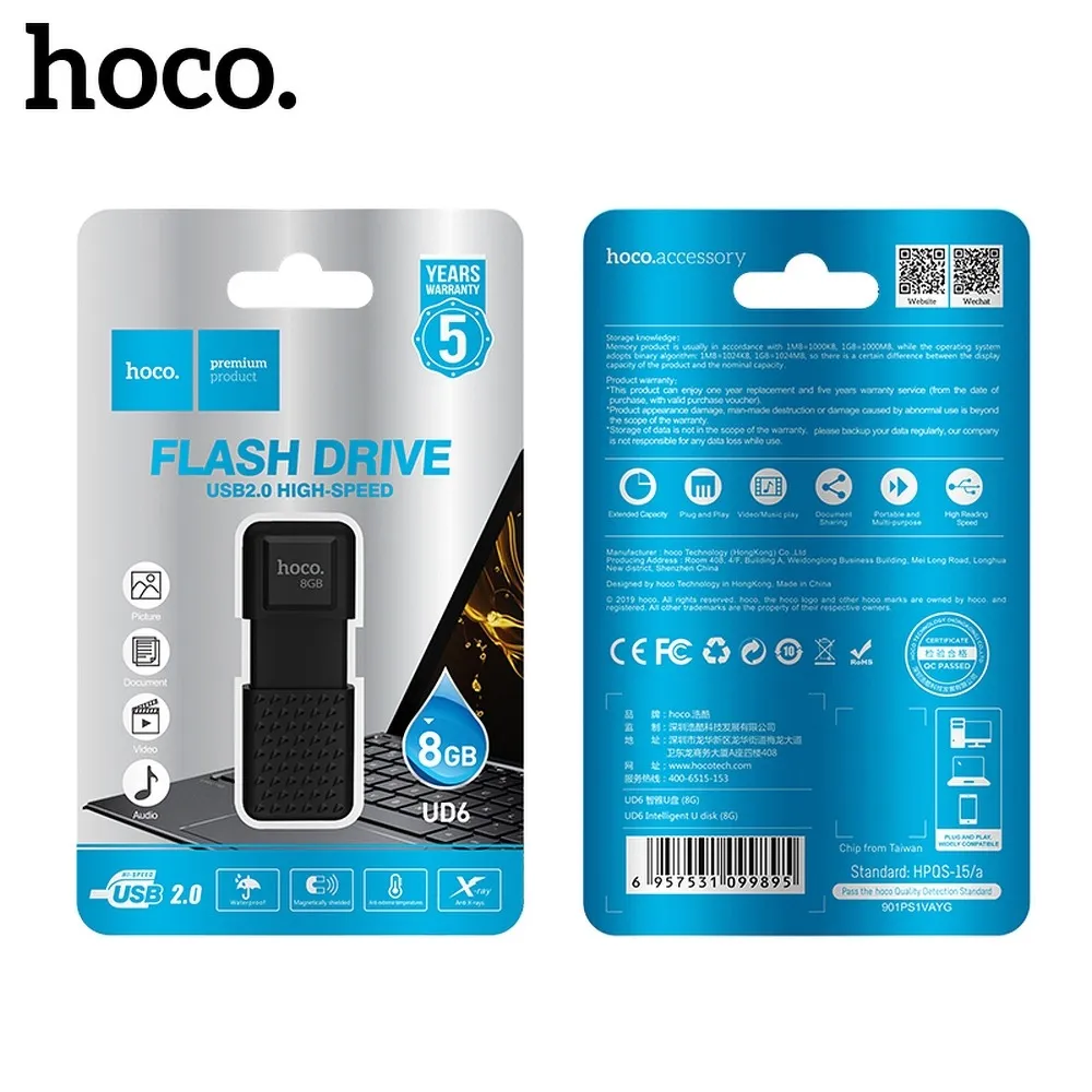 HOCO pendrive UD6 8GB USB2.0 - Image 6