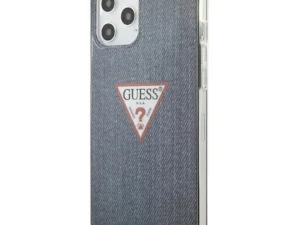 GUESS case for IPHONE 12 Pro Max GUHCP12LPCUJULDB (Jeans Collection) navy blue