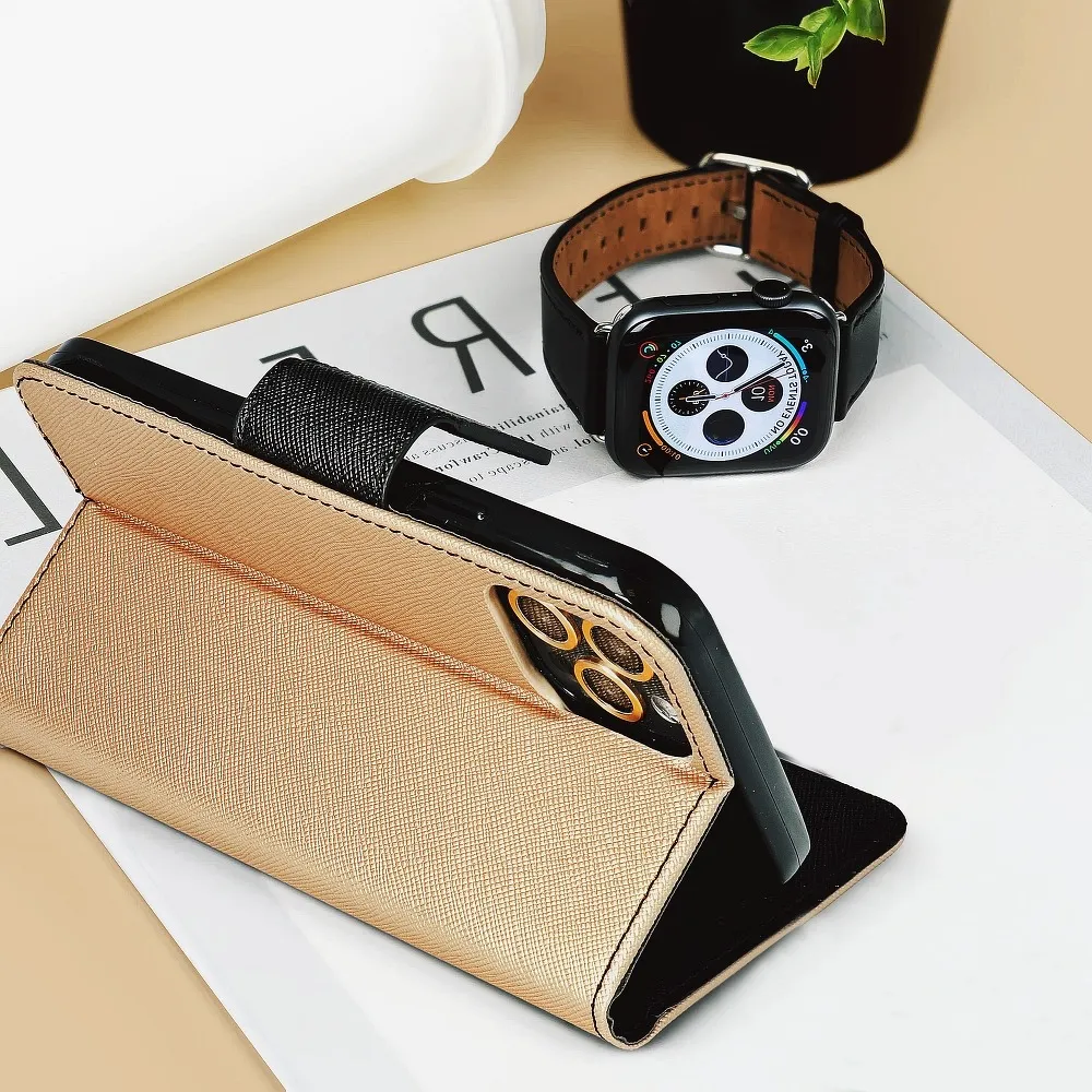 FANCY Book case for XIAOMI Redmi 9A gold / black - Image 7