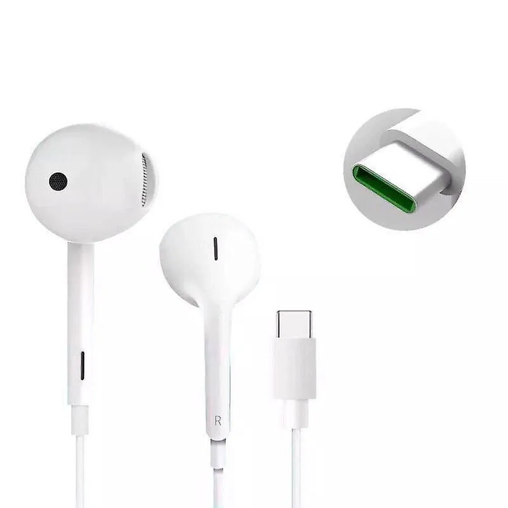 OPPO original wire earphones Type C with microphone MH147 white bulk - Image 3