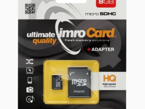 IMRO memory card microSD 8GB with adapter SD
