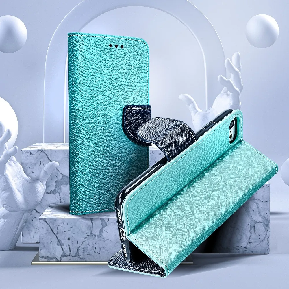 FANCY Book case for SAMSUNG Galaxy S7 (G930)mint/navy - Image 8