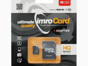 IMRO memory card microSD 8GB 100MB/s class 10 UHS I with adapter SD