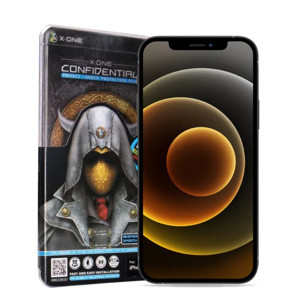 X-ONE Full Cover Extra Strong Privacy - for iPhone 11 Pro Max (full glue) tempered glass 9H - Image 7
