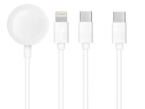 Cable 3in1 Type C to Lightning / Typ C / Apple Watch 3W 2A C3169 1,2 m white