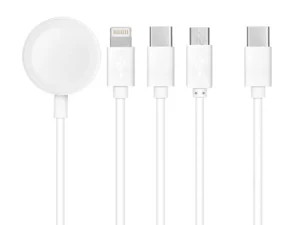 Cable 4w1 Type C to Lightning / Type C / Micro USB / Apple Watch 3W 2A C3186 1,2 m white