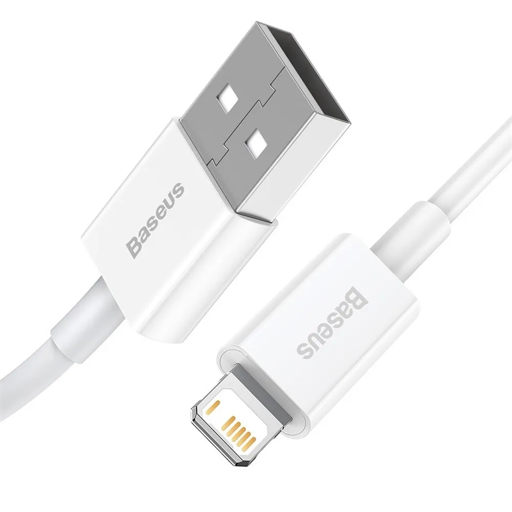 BASEUS cable USB A to Lightning 2,4A Superior CALYS-A02 1 m white - Image 2