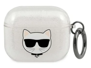 KARL LAGERFELD case for APPLE Airpods 3 KLA3UCHGS silver + glitter