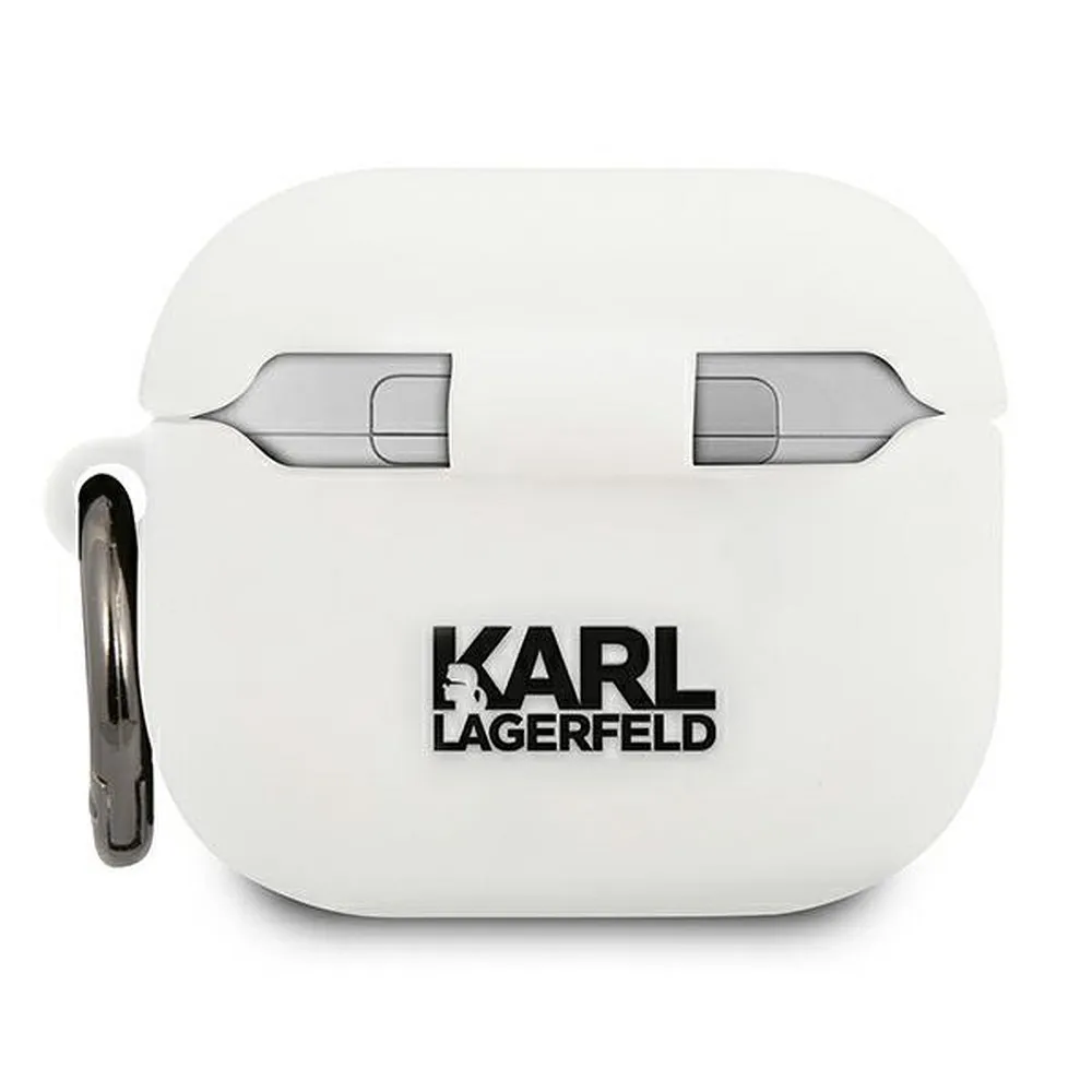 KARL LAGERFELD case for APPLE Airpods 3 KLACA3SILCHWH white - Image 2