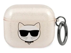 KARL LAGERFELD case for APPLE Airpods 3 KLA3UCHGD gold + glitter