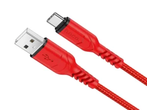 HOCO USB-A–Type-C kábel, QC 3A, X59, 1 m, piros