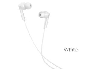 HOCO wire earphones Jack 3,5 mm with microphone M72 white