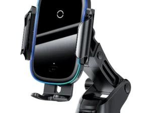 BASEUS car holder with wireless charging automatic for air vent / windshield / console 15W WXHW03-01 silver