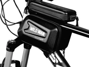 WILDMAN traveling bag for bicycle frame with zipper ES6 1L ( 4 "- 7" ) black