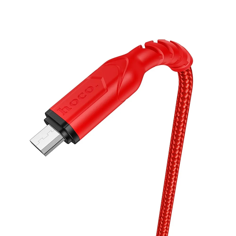 HOCO cable USB A to Micro USB 2,4A X59 1 m red - Image 3