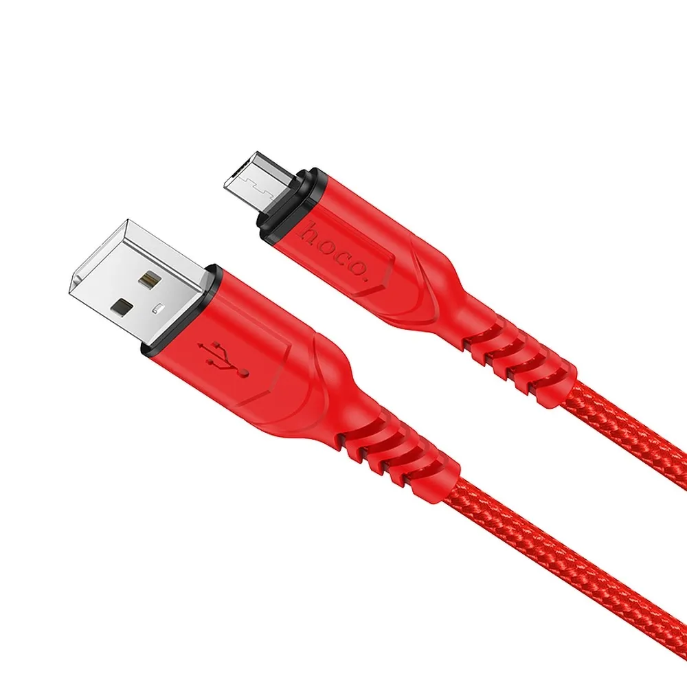 HOCO cable USB A to Micro USB 2,4A X59 1 m red