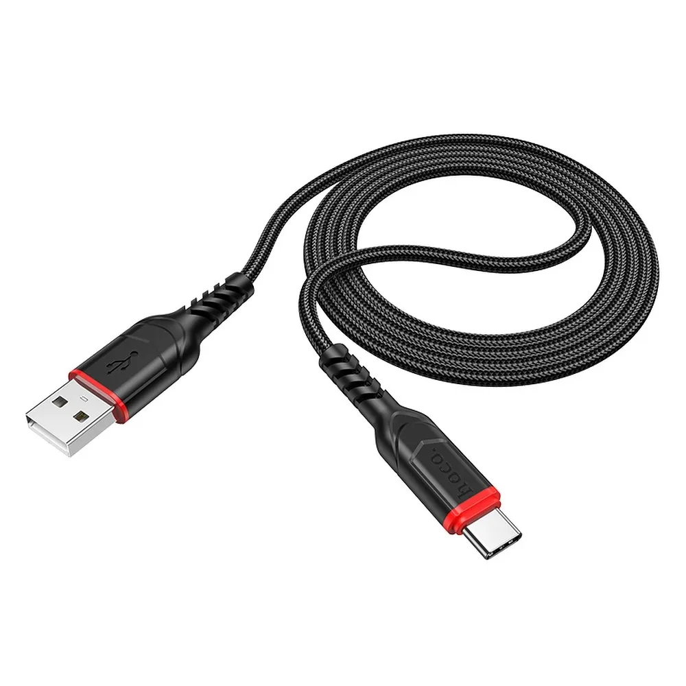 HOCO cable USB A to Type C QC 3A X59 1 m black - Image 3