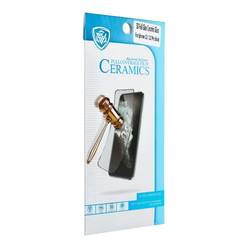 5D Full Glue Ceramic Glass - for Samsung Galaxy A72 LTE (4G) black - Image 7
