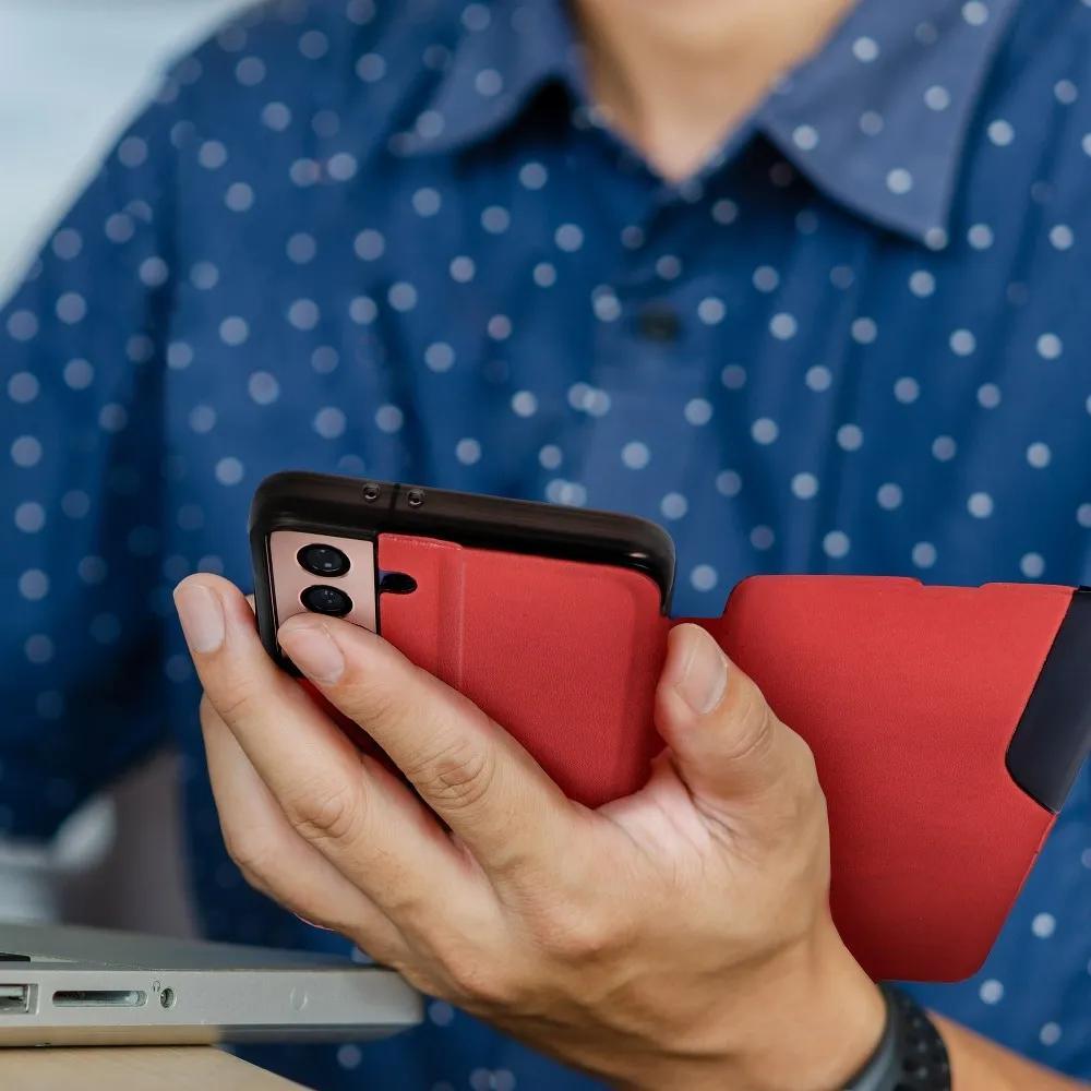 SMART VIEW MAGNET Book for SAMSUNG A22 4G red - Image 5